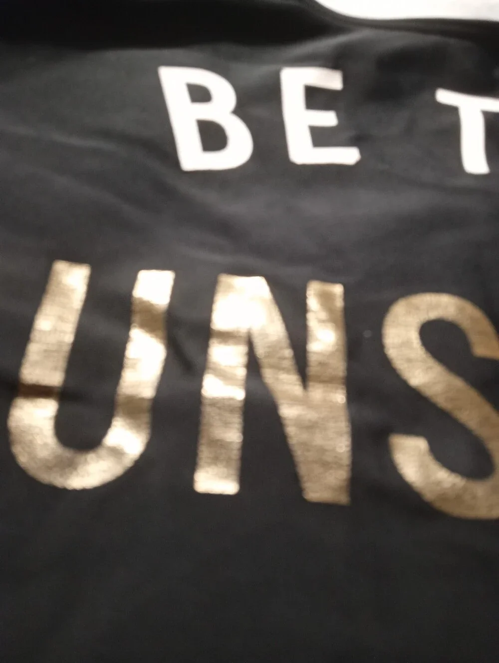 Hollister  Black One-Piece Swimsuit with Gold 'Sunshine' Print - Picture 7 of 8